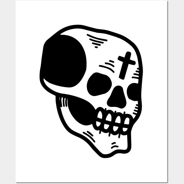 Skull Wall Art by PLEBSONE